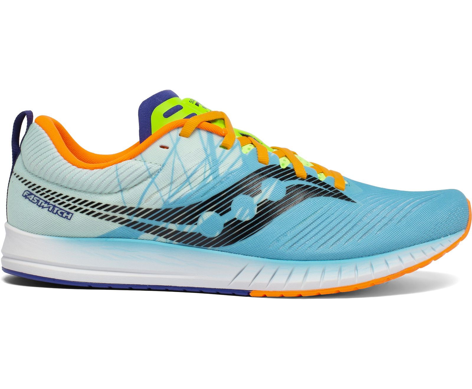 Turquoise / Orange / Light Blue Men\'s Saucony Fastwitch 9 Running Shoes | 5297-MXHDK