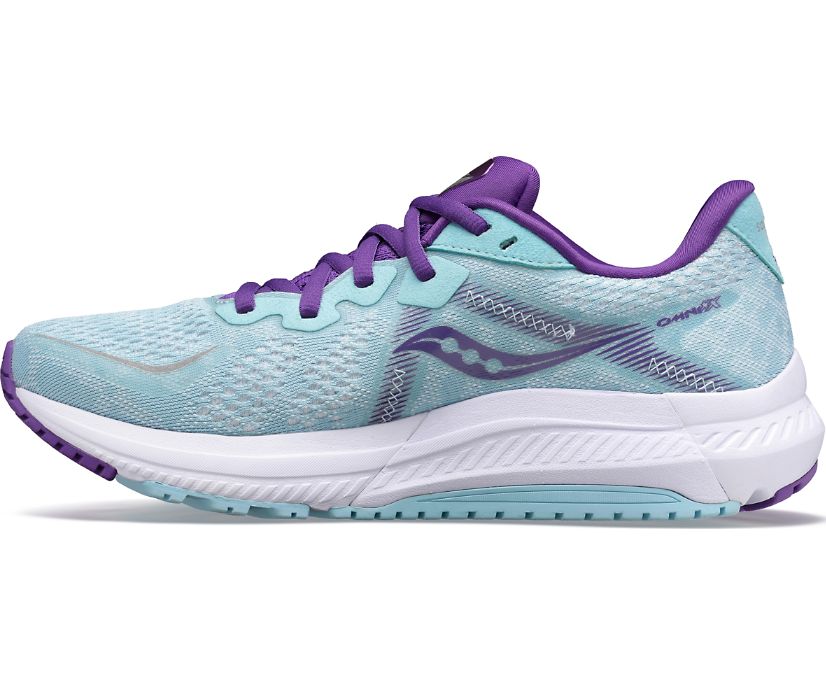 Turquoise / Purple Women's Saucony Omni 20 Running Shoes | 8670-OQZTB