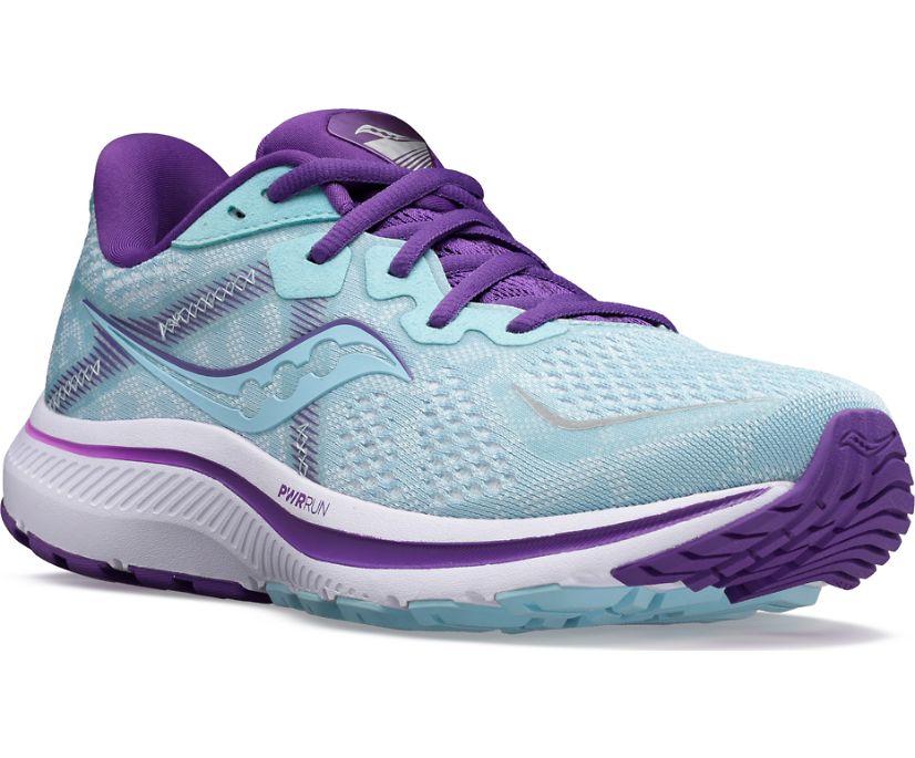 Turquoise / Purple Women's Saucony Omni 20 Running Shoes | 8670-OQZTB