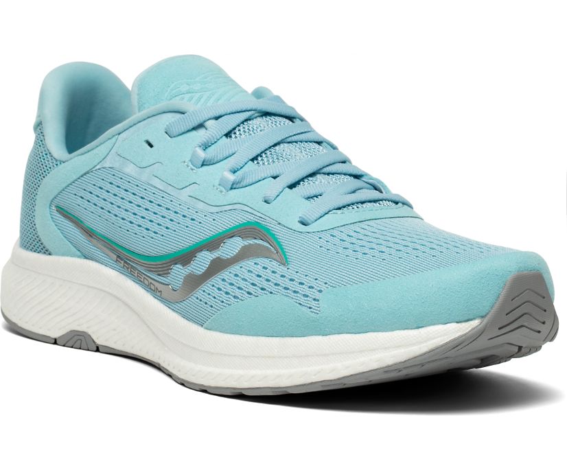 Turquoise Women's Saucony Freedom 4 Running Shoes | 4830-CVDLR