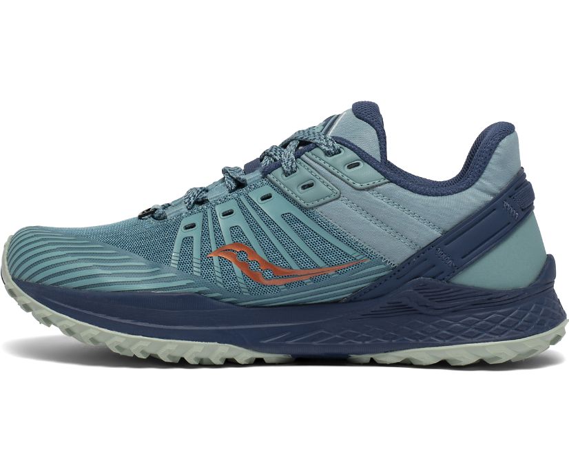 Turquoise Women's Saucony Mad River Tr 2 Trail Running Shoes | 8745-XZFJM