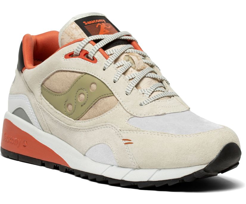 White / Beige / Orange Women's Saucony Shadow 6000 Destination Unknown Originals | 4958-QWLTS