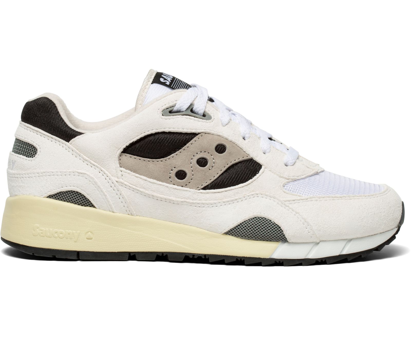 White / Black / Grey Men\'s Saucony Shadow 6000 Originals | 6032-ARZVP