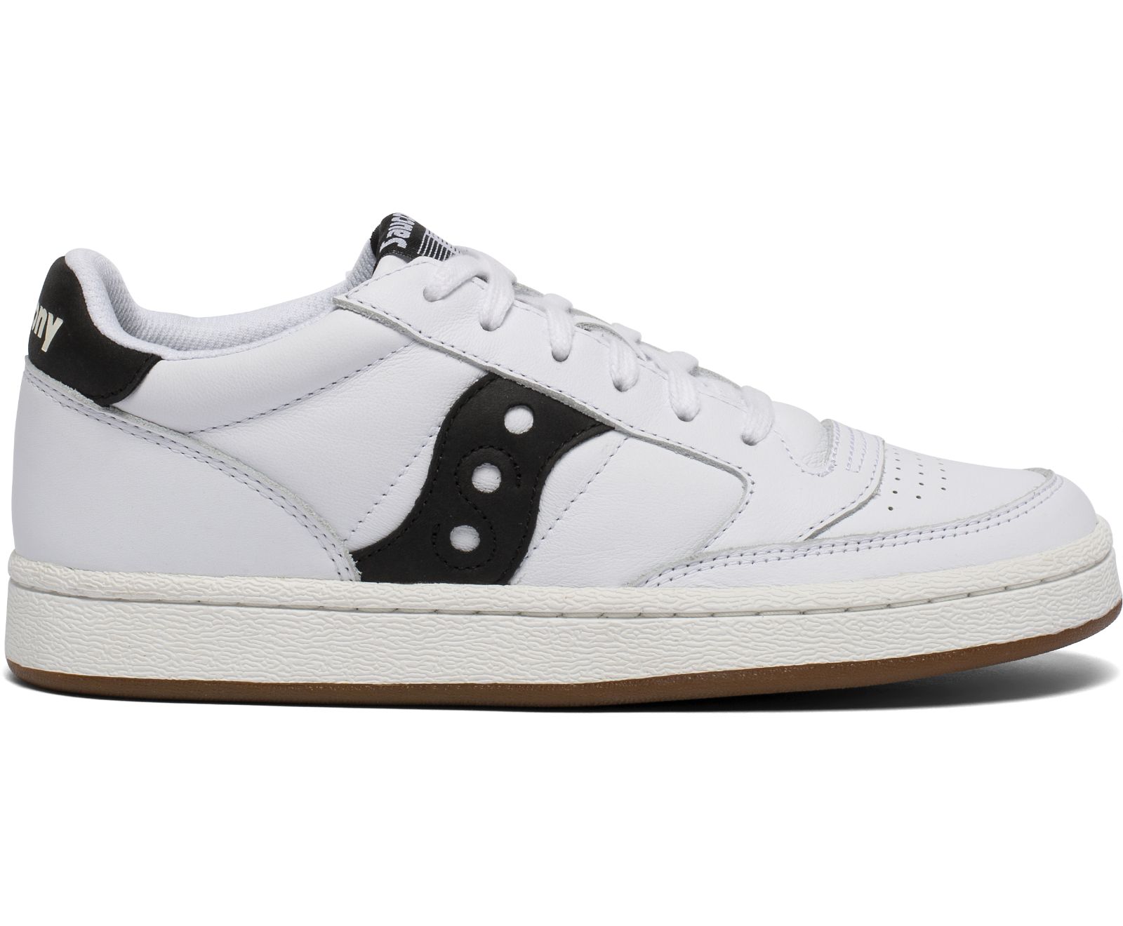 White / Black Men\'s Saucony Jazz Court Originals | 8439-TEWLI