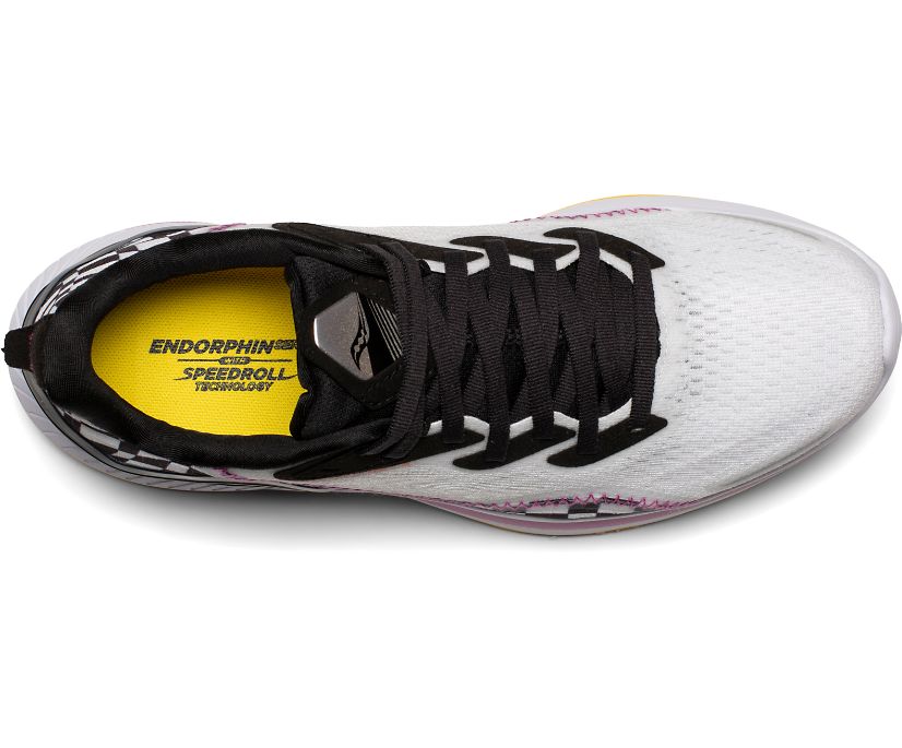 White / Black Women's Saucony Endorphin Shift 2 Running Shoes | 9321-HDAQS