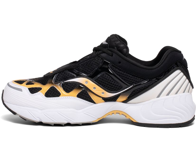 White / Black / Yellow Women's Saucony Grid Web Originals | 8459-JKILY