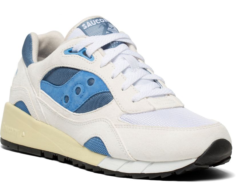 White / Blue Women's Saucony Shadow 6000 Originals | 6201-IZNLC