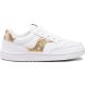 White / Gold Kids' Saucony Jazz Court Sneakers | 4851-VSCXU