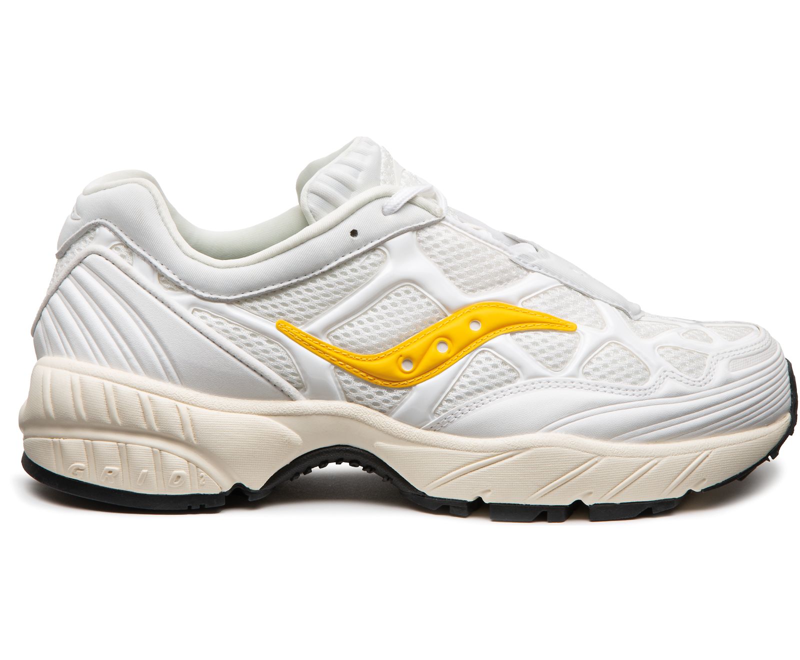 White / Gold Women\'s Saucony Grid Web Originals | 4180-DMRJV