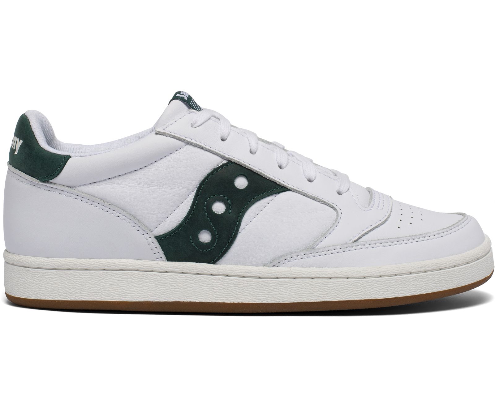 White / Green Men\'s Saucony Jazz Court Originals | 8235-KAFSC