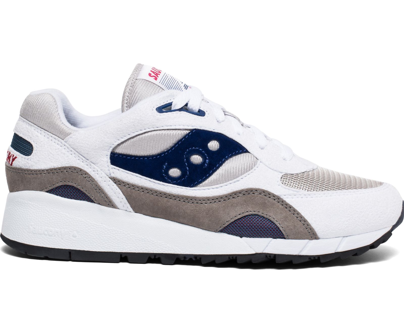 White / Grey / Navy Men\'s Saucony Shadow 6000 Originals | 0493-DNLWE