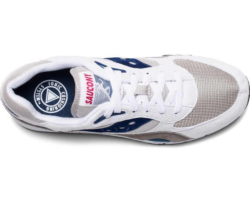 White / Grey / Navy Women's Saucony Shadow 6000 Originals | 2376-WLQPM