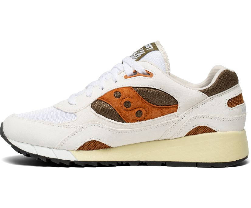 White / Khaki Women's Saucony Shadow 6000 Originals | 4879-CMHPX