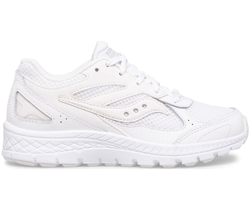 White Kids\' Saucony Cohesion 14 Lace Sneakers | 8194-ZNSHA