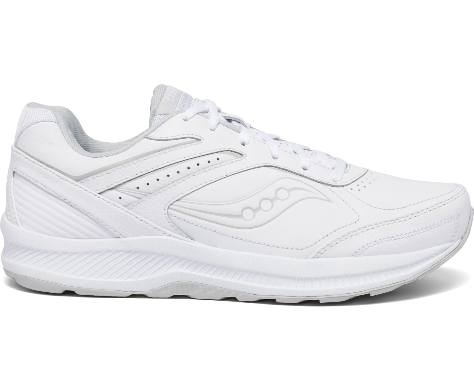 White Men\'s Saucony Echelon Walker 3 Walking Shoes | 4690-UYKJF