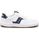 White / Navy Kids' Saucony Jazz Court Sneakers | 3841-UESCM