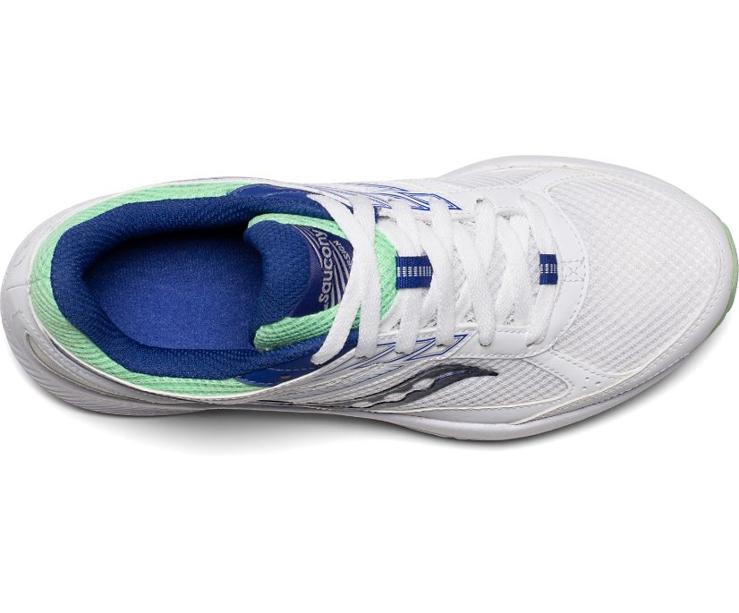 White / Navy / Mint Women's Saucony Cohesion 14 Running Shoes | 9547-CWGDM