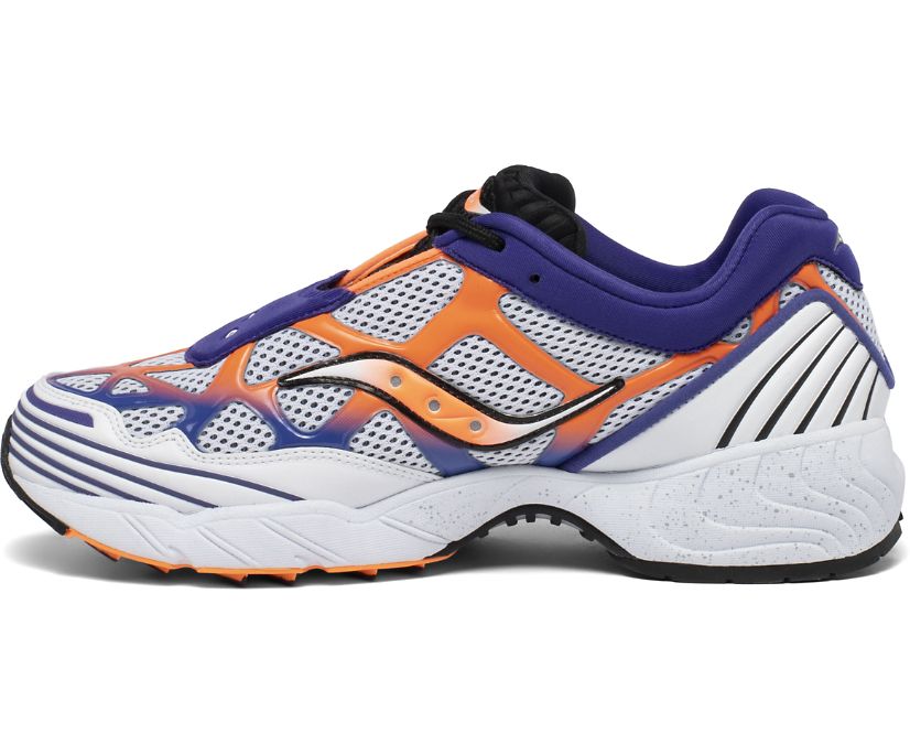 White / Orange / Purple Women's Saucony Grid Web Originals | 1927-WQTLA