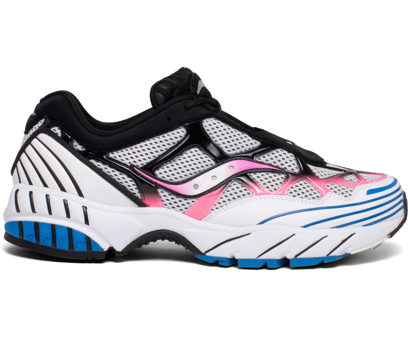 White / Pink / Blue Men\'s Saucony Grid Web Originals | 1540-WFRLE