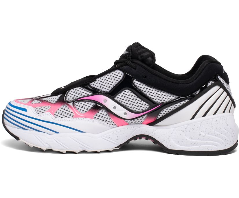 White / Pink / Blue Women's Saucony Grid Web Originals | 3587-XNCQE