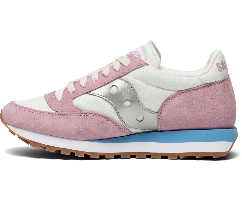 White / Pink / Grey Women's Saucony Jazz 81 Originals | 4251-YGCJA