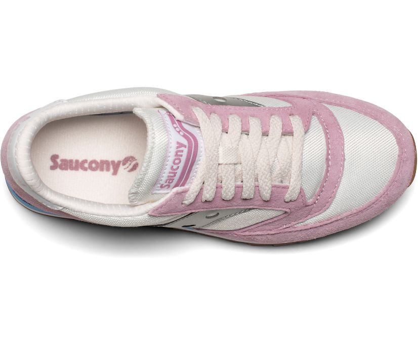 White / Pink / Grey Women's Saucony Jazz 81 Originals | 4251-YGCJA