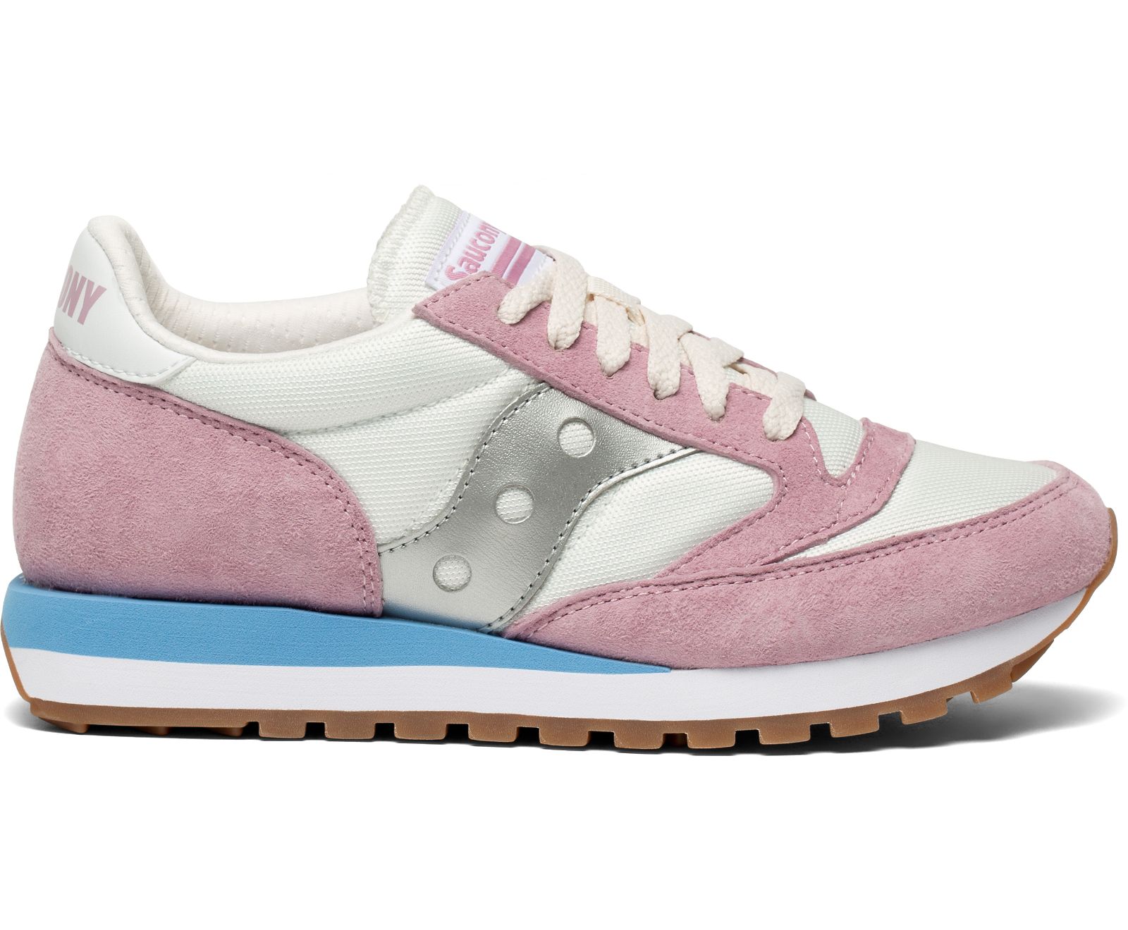 White / Pink / Grey Women\'s Saucony Jazz 81 Originals | 4251-YGCJA