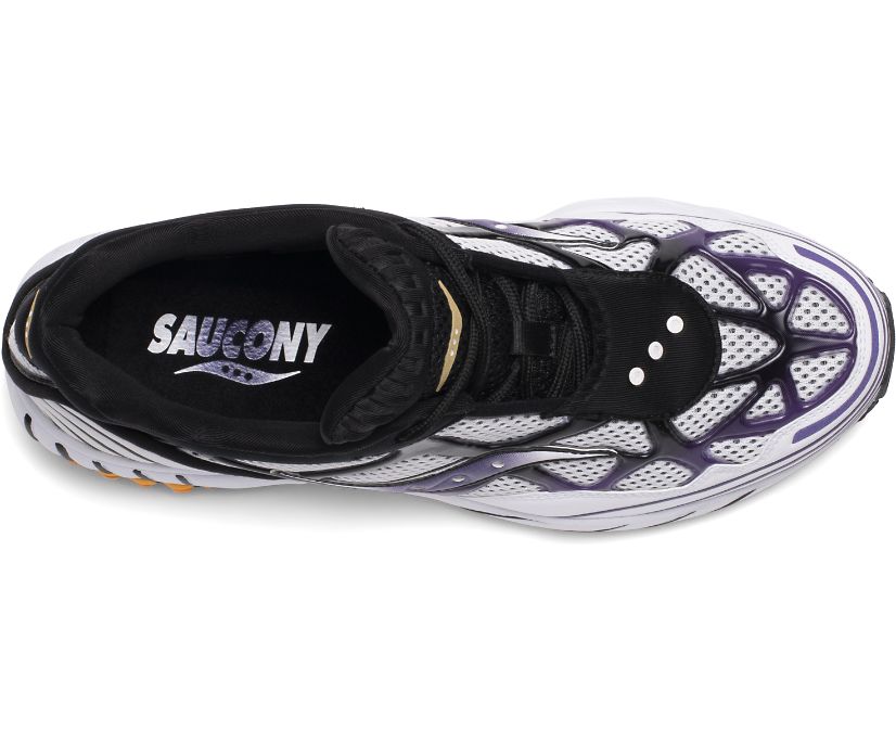 White / Purple / Yellow Women's Saucony Grid Web Originals | 5290-WLVRH