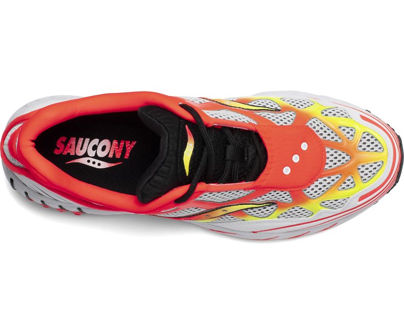 White / Red / Yellow Women's Saucony Grid Web Originals | 3246-JAGEY