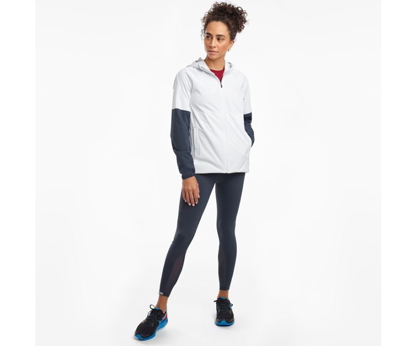 White Women's Saucony Drizzle 2.0 Jackets | 5674-UKHXV