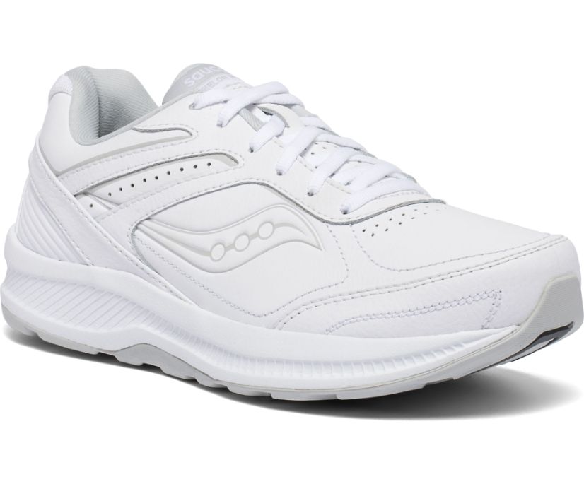 White Women's Saucony Echelon Walker 3 Walking Shoes | 0627-QJBHN