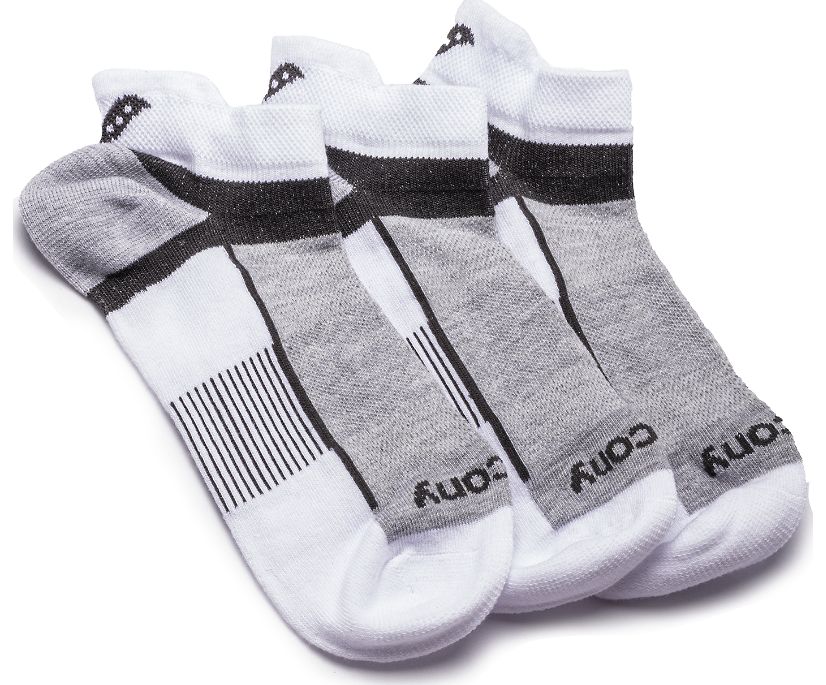 White Women's Saucony Inferno Quarter 3-Pack Socks | 6389-NBAKV