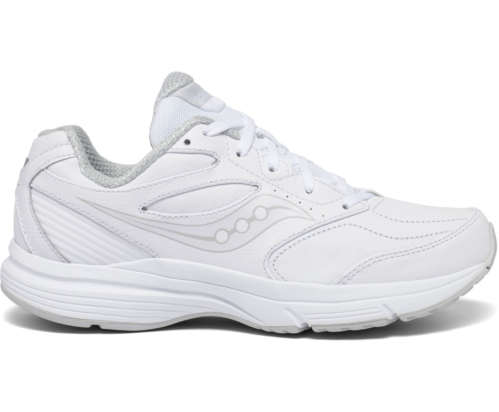 White Women\'s Saucony Integrity Walker 3 Wide Walking Shoes | 5964-FUGZT