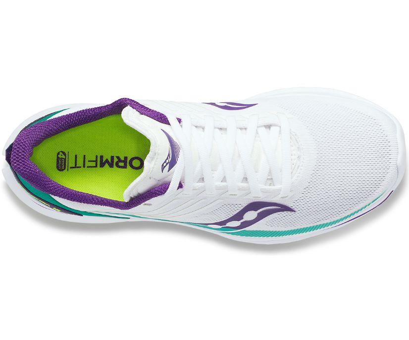 White Women's Saucony Kinvara 12 Running Shoes | 3185-XDJPU