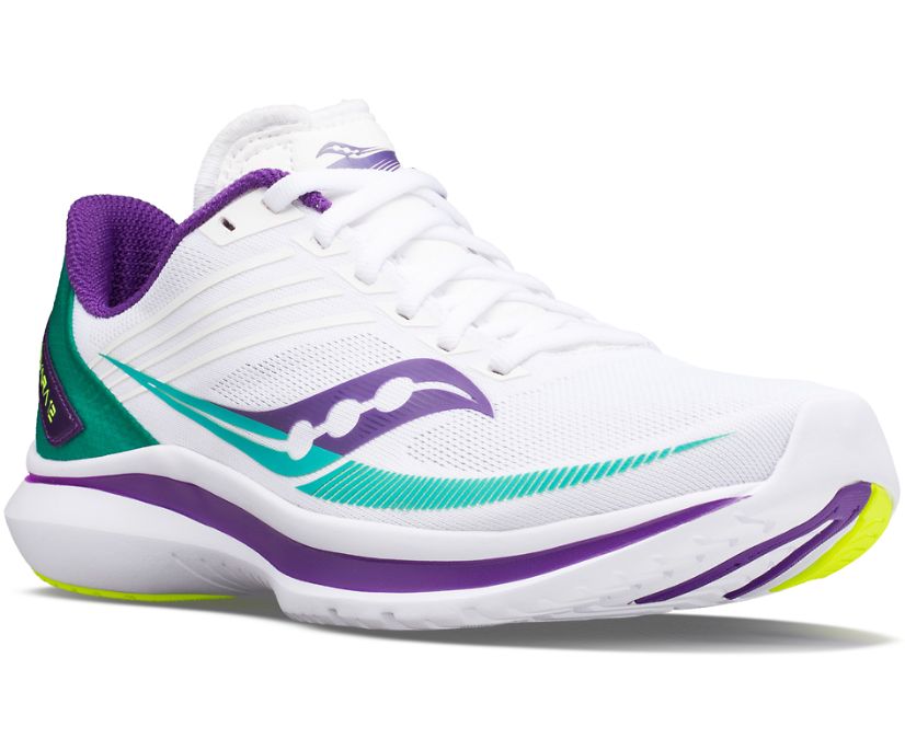 White Women's Saucony Kinvara 12 Running Shoes | 3185-XDJPU