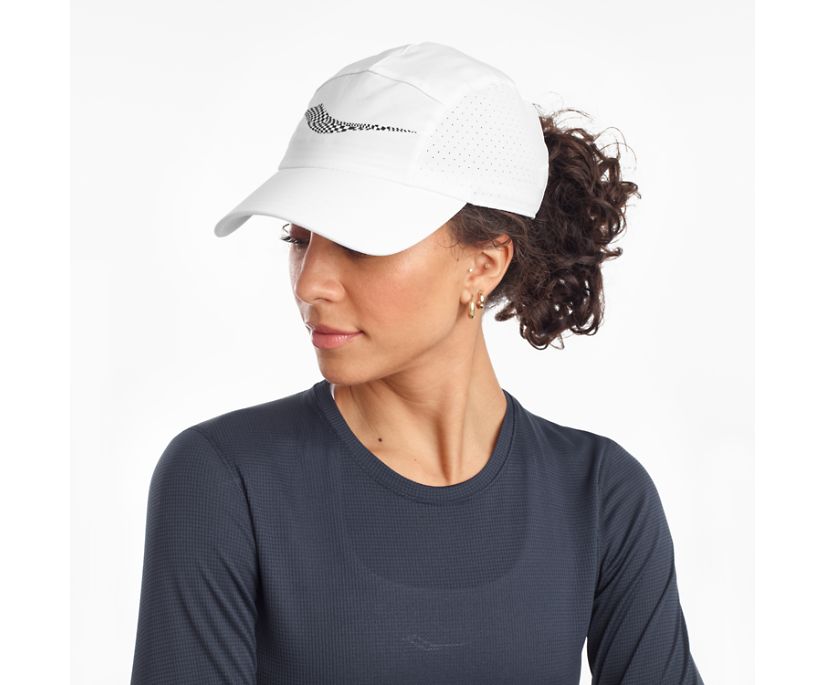 White Women's Saucony Outpace Hats | 4812-ZMQHS