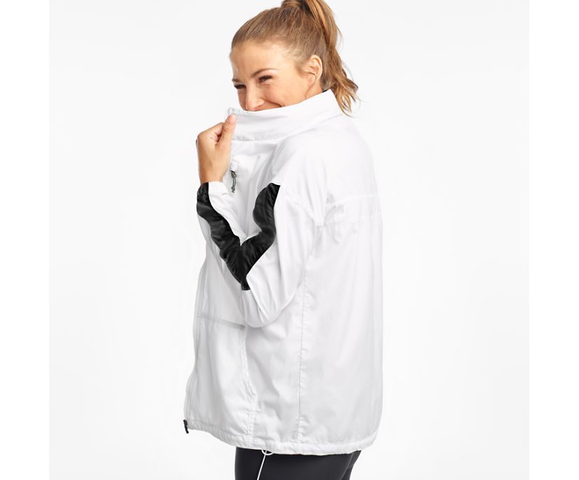 White Women's Saucony Packaway Jackets | 2153-CJDSH