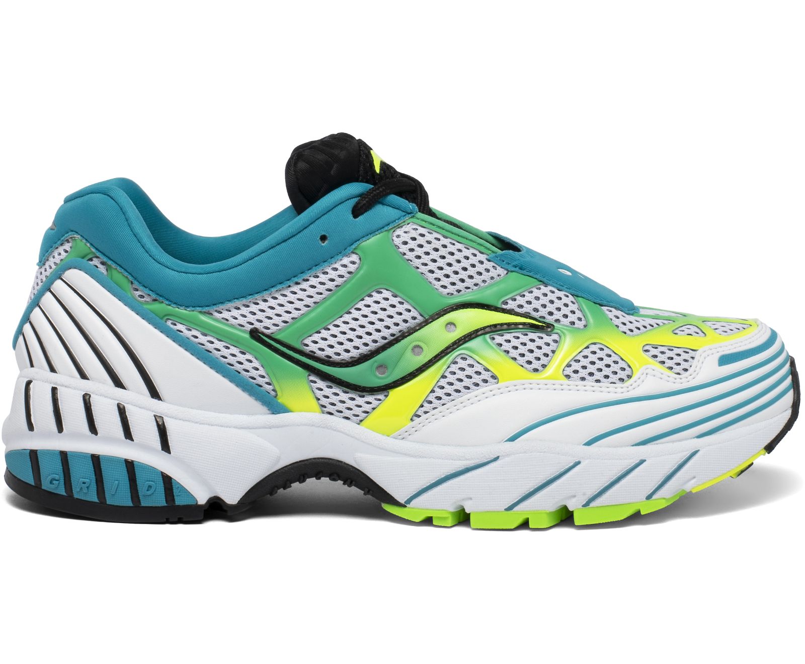 White / Yellow / Turquoise Women\'s Saucony Grid Web Originals | 7259-LZRSY