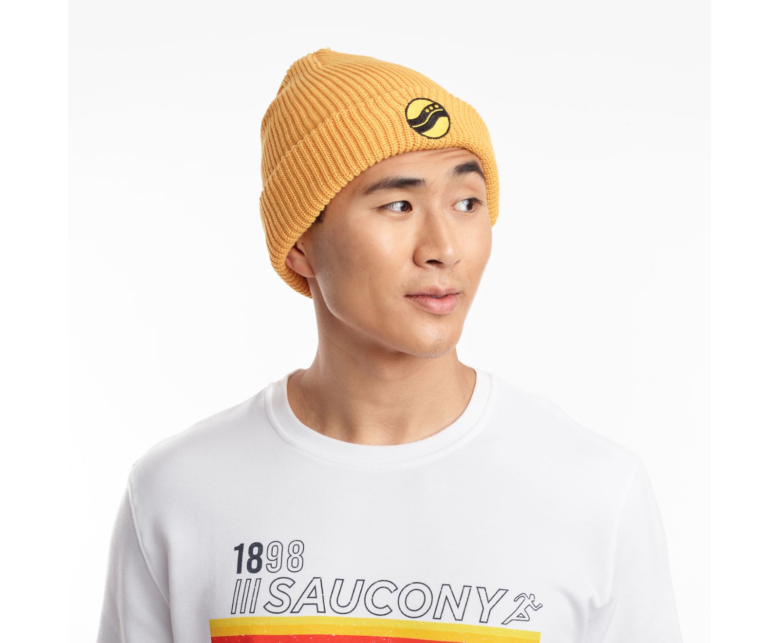 Yellow Men\'s Saucony Rested Beanies | 7214-RBEQZ