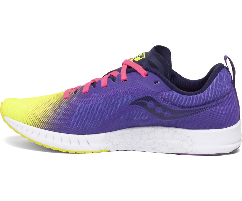 Yellow / Purple Women's Saucony Fastwitch 9 Running Shoes | 1289-MUDGR