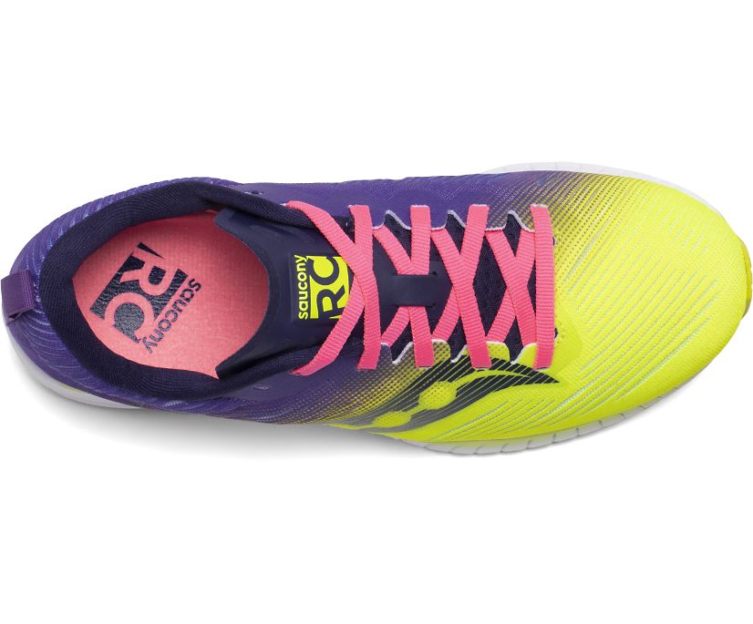 Yellow / Purple Women's Saucony Fastwitch 9 Running Shoes | 1289-MUDGR