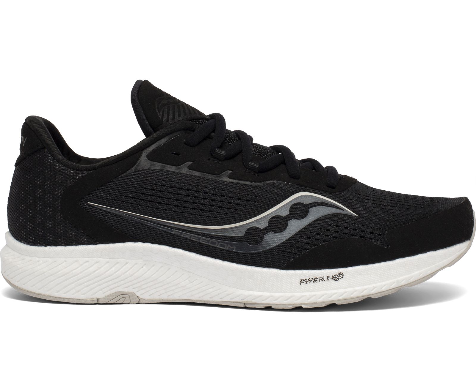 Black / Grey Men's Saucony Freedom 4 Running Shoes | 7254-KJIWZ