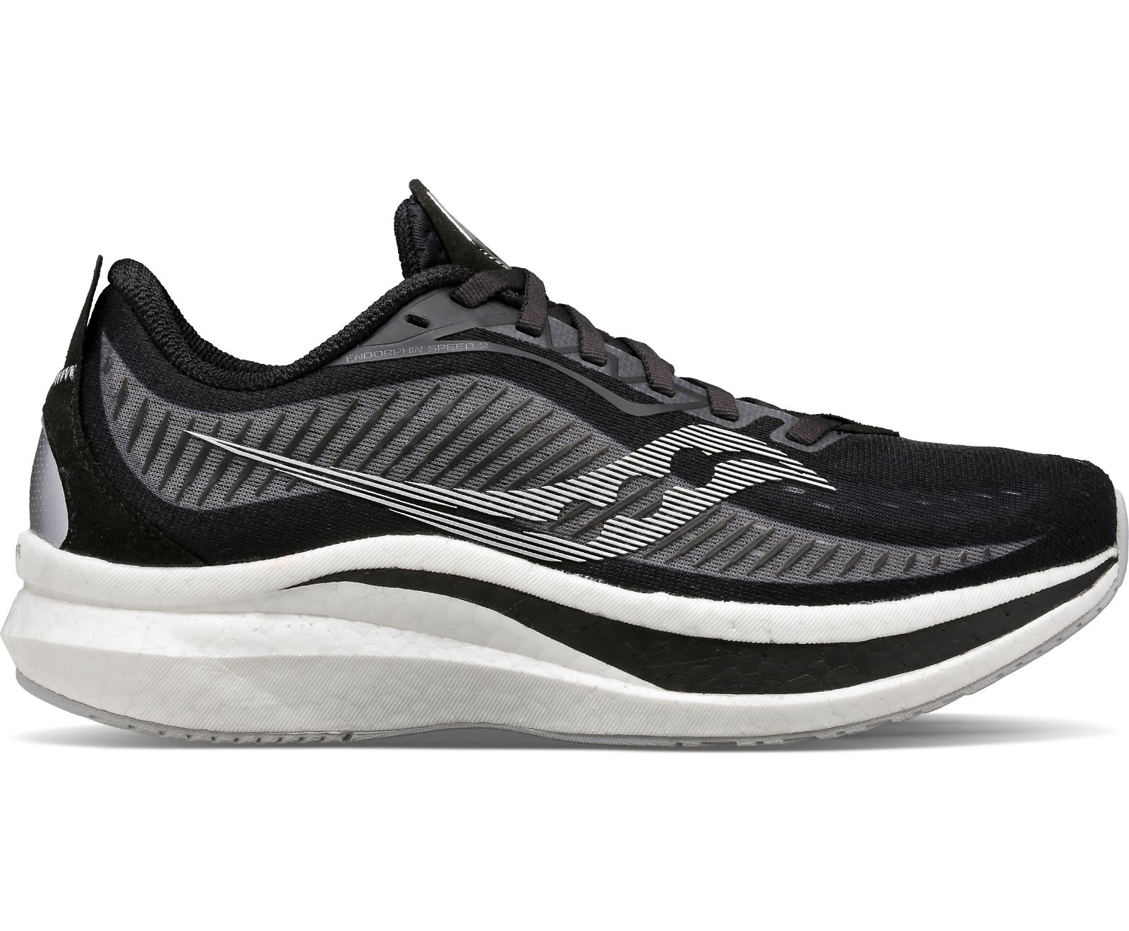 Black / Grey Women's Saucony Endorphin Speed 2 Running Shoes | 7864-BKXES