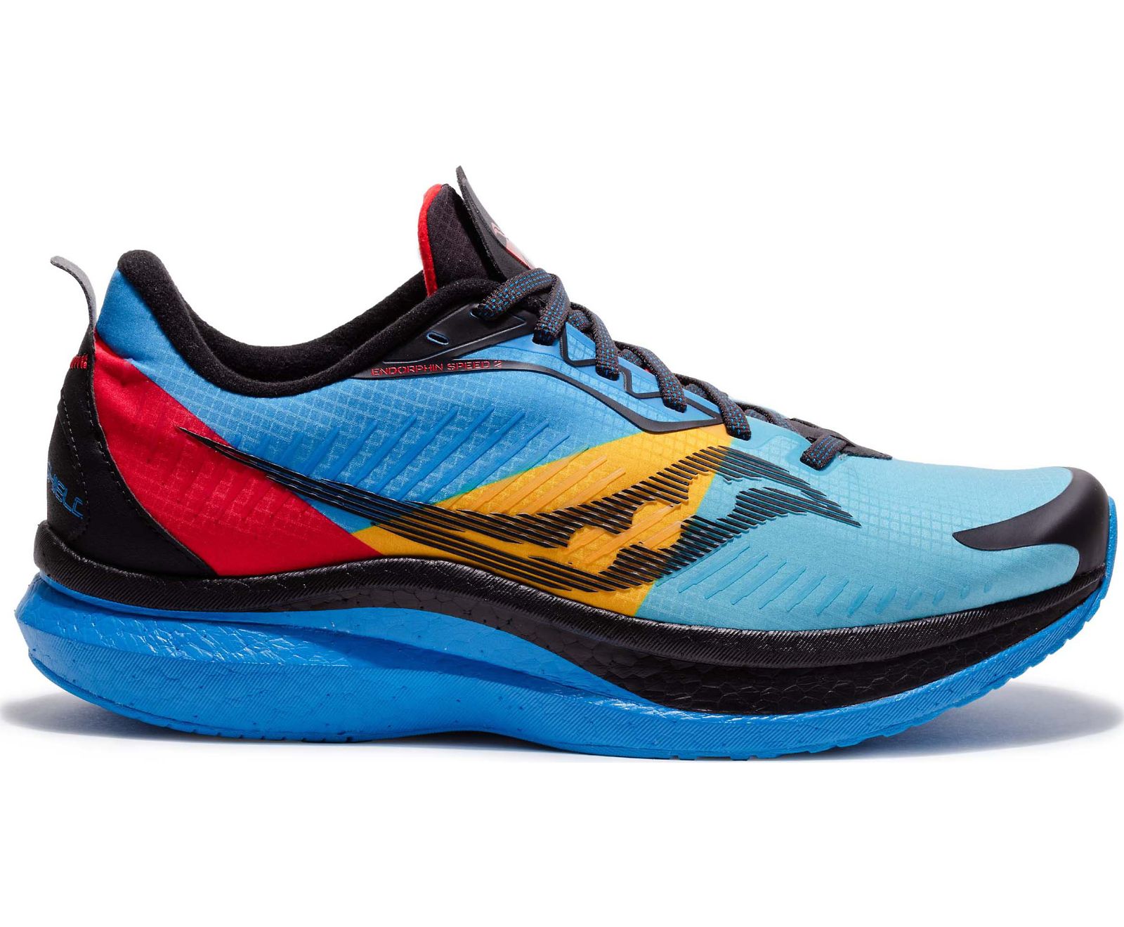 Blue / Black Men's Saucony Endorphin Speed 2 Runshield Running Shoes | 7568-OHBQU