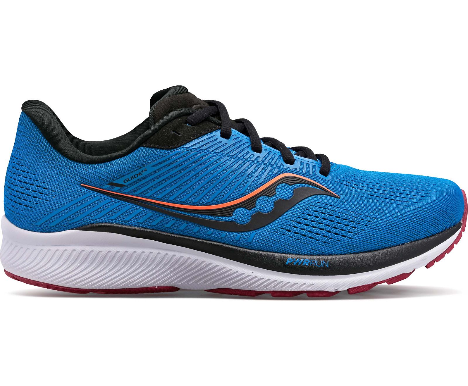 Blue / Black Men's Saucony Guide 14 Running Shoes | 8307-ETJCR