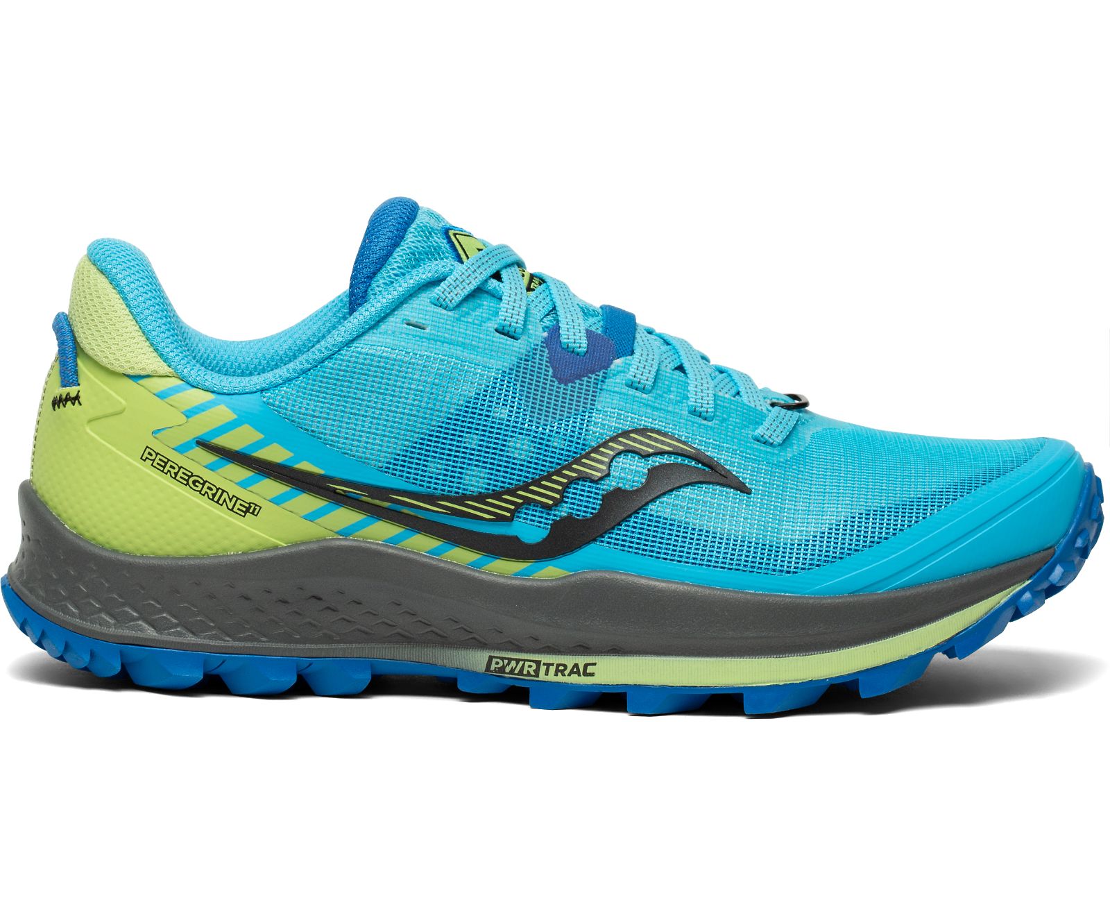 Blue / Green Women's Saucony Peregrine 11 Trail Running Shoes | 2619-CDJBI