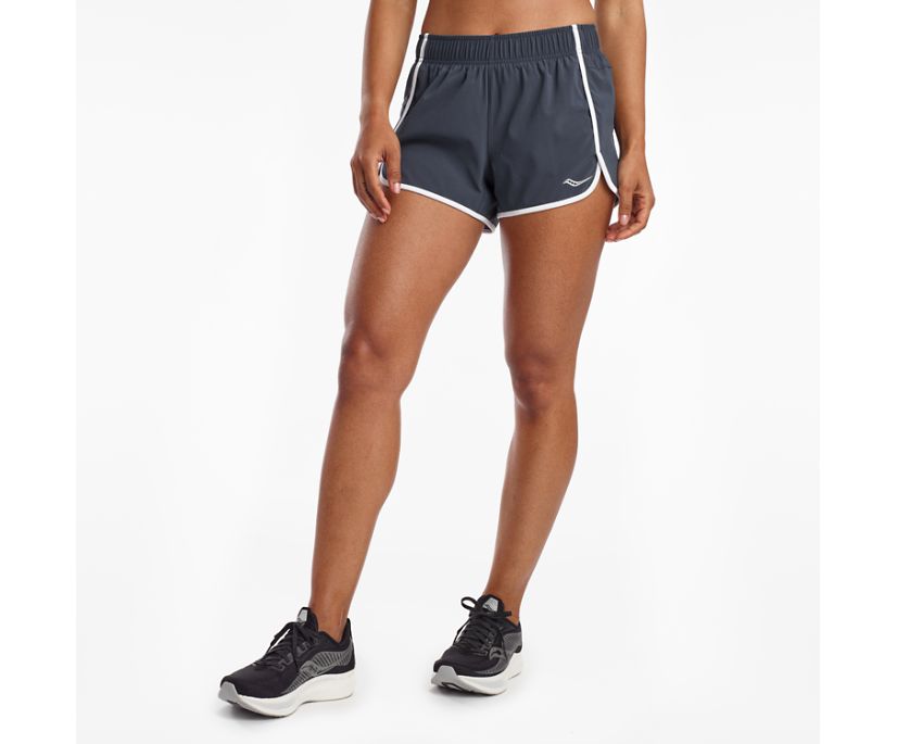 Blue Women's Saucony Outpace 3" Shorts | 1098-WMDZL