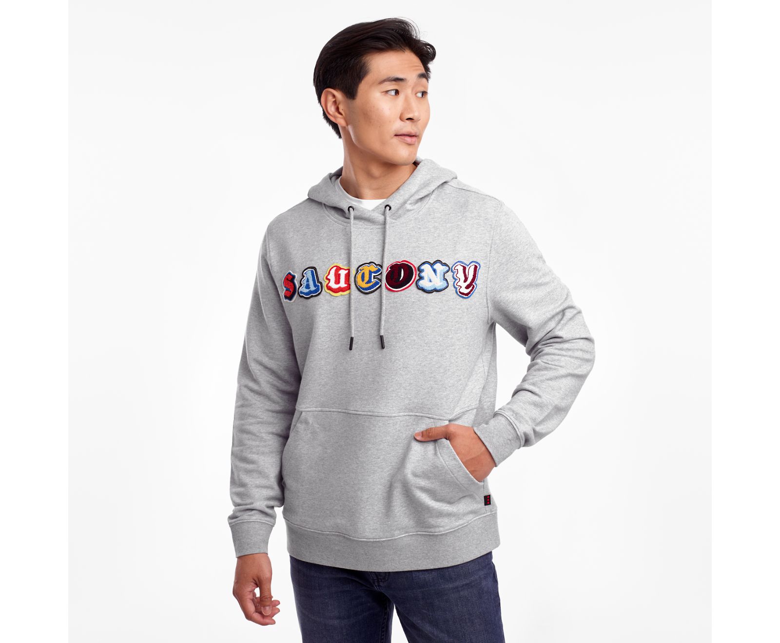 Light Grey Men's Saucony Rested Shirts | 1279-VESTM