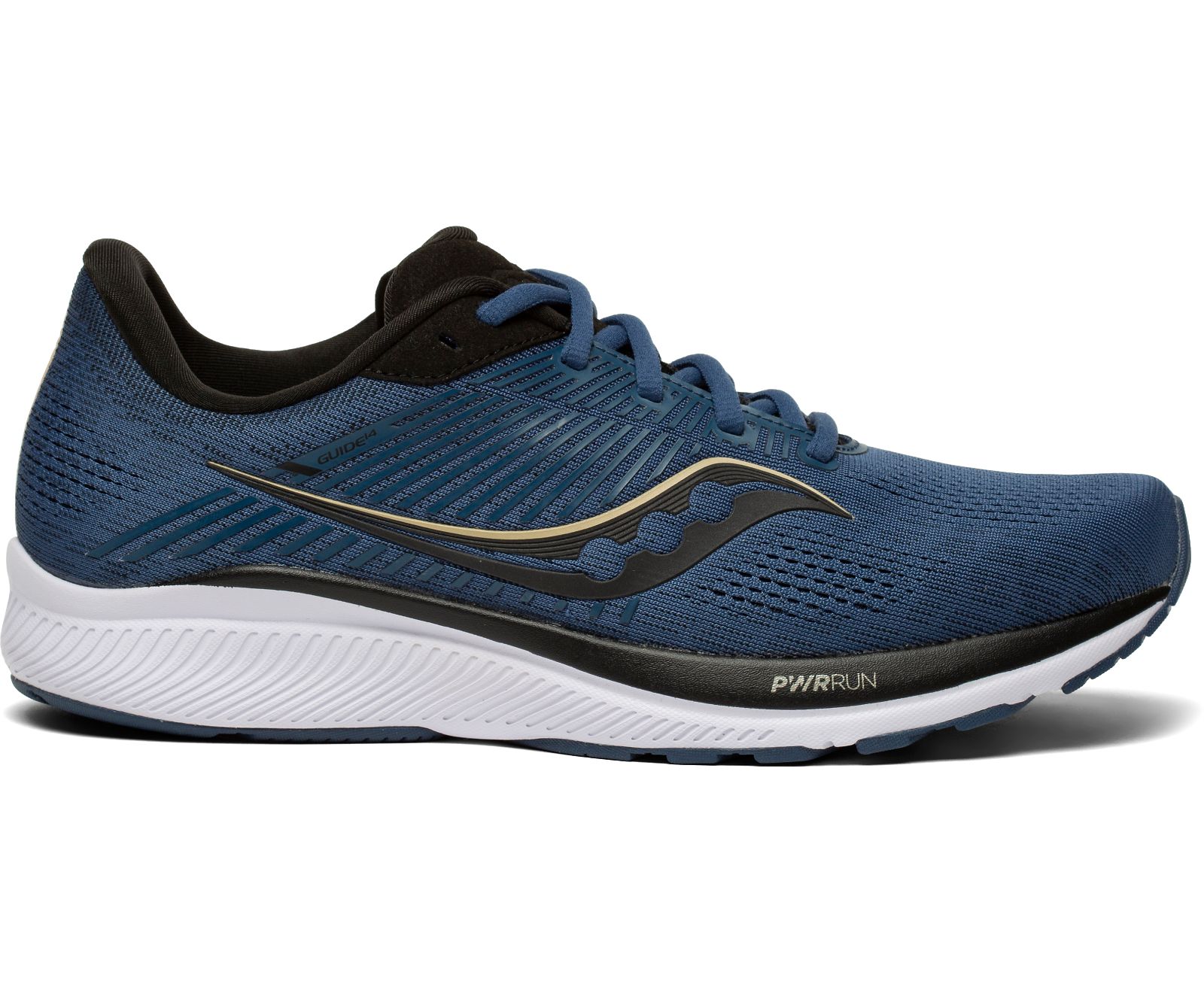 Navy / Black Men's Saucony Guide 14 Running Shoes | 7802-BRDTM