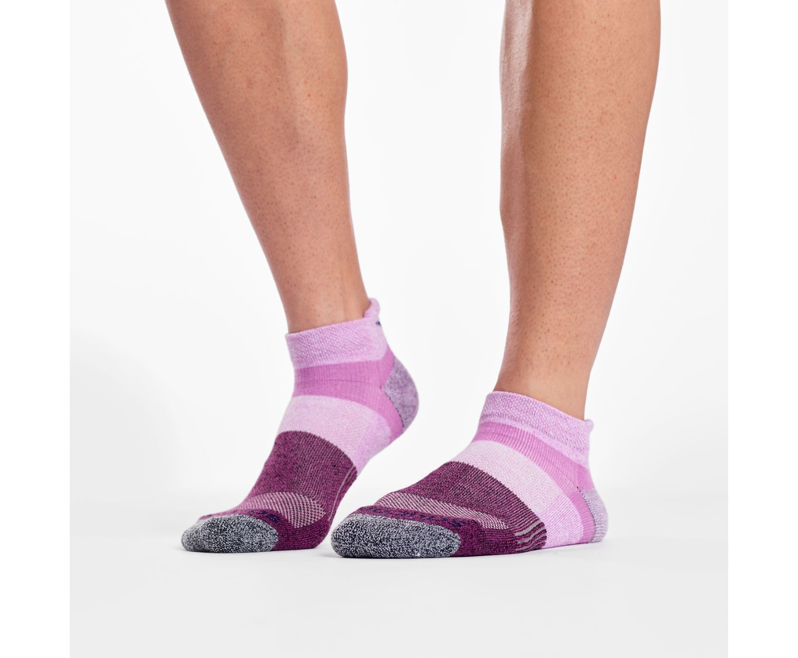 Pink Kids' Saucony Inferno No Show Tab 3-Pack Socks | 6743-LWAHN